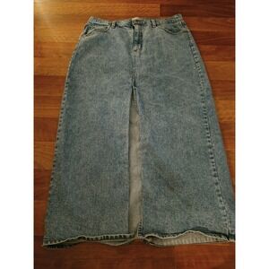 Long Denim Skirt Size 14 With Slit